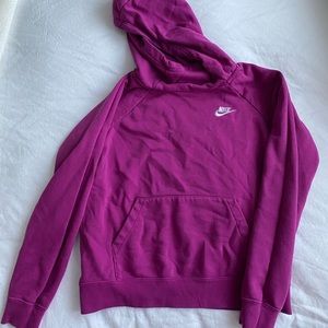 Nike cowl neck hoodie Sweatshirt, pink, like new women’s Small